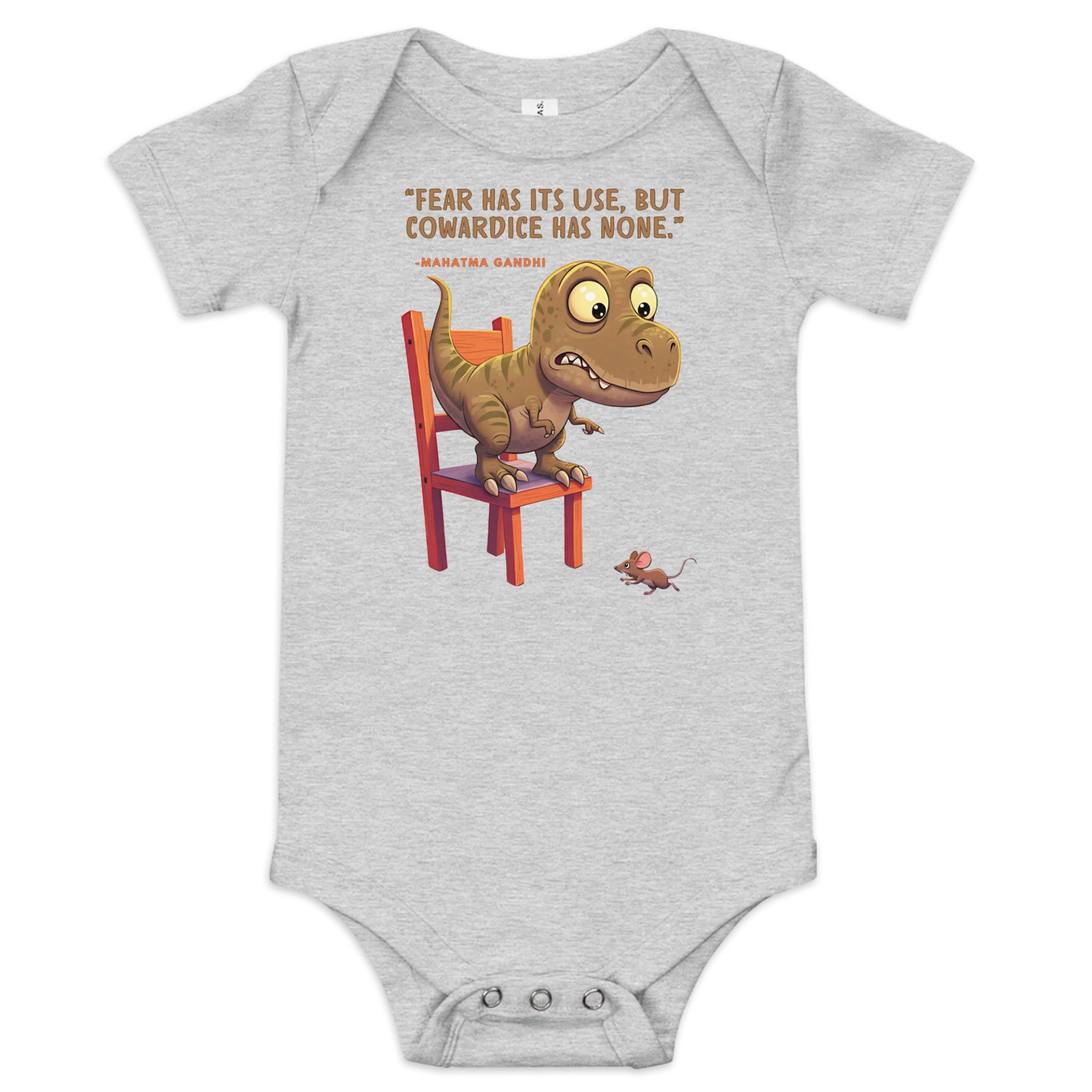 Mohatma Gandhi Motivational Quote - Dino Fear Onesie product image (4)