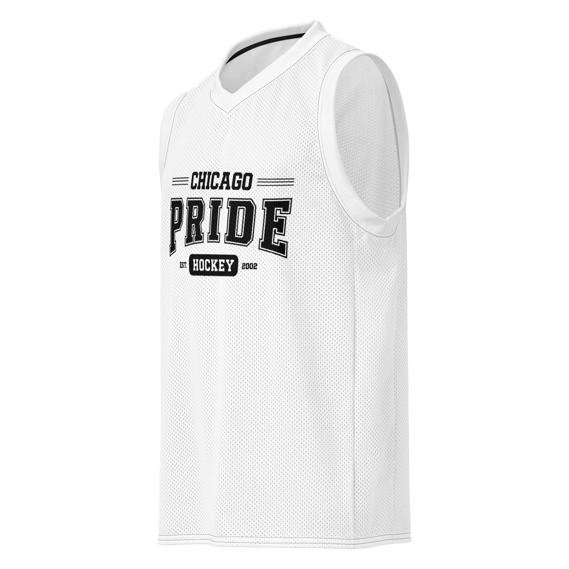Chicago Pride Hockey Mesh Tank Top (White Version) product image (1)
