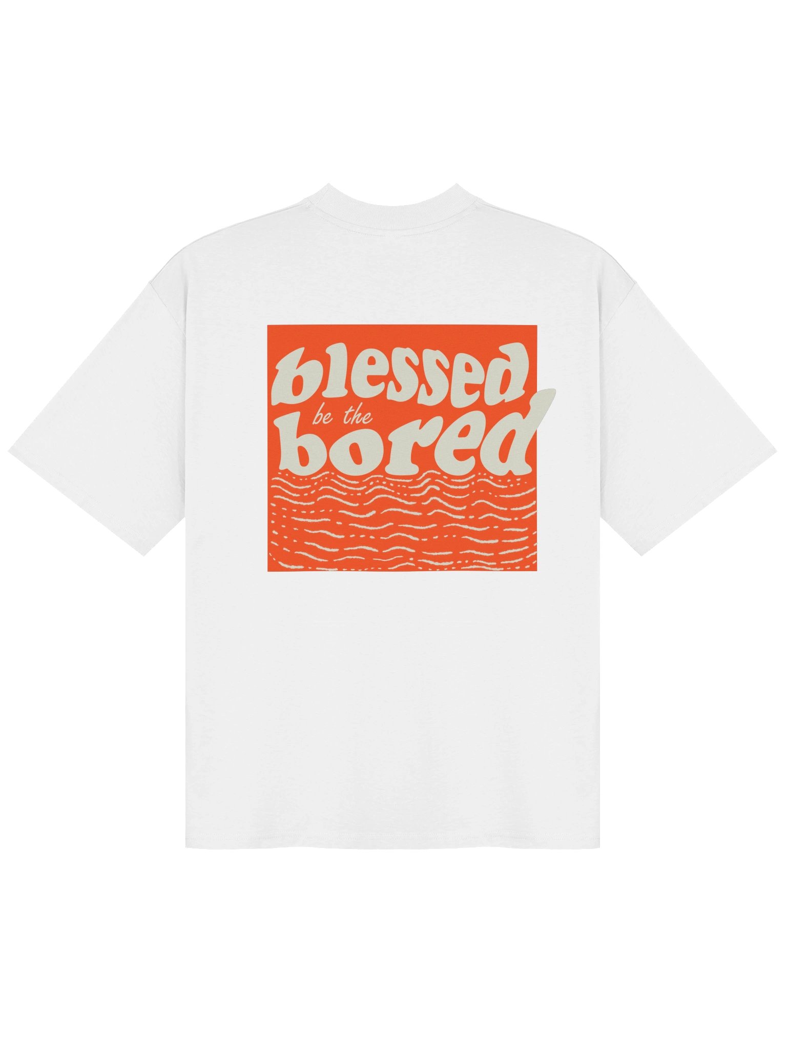 Blessed be the bored White Oversized T-Shirt product image (2)