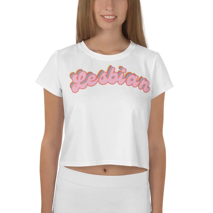 LGBTQIAP2S+ 2025, Curved Lesbian, Crop Top product image (2)