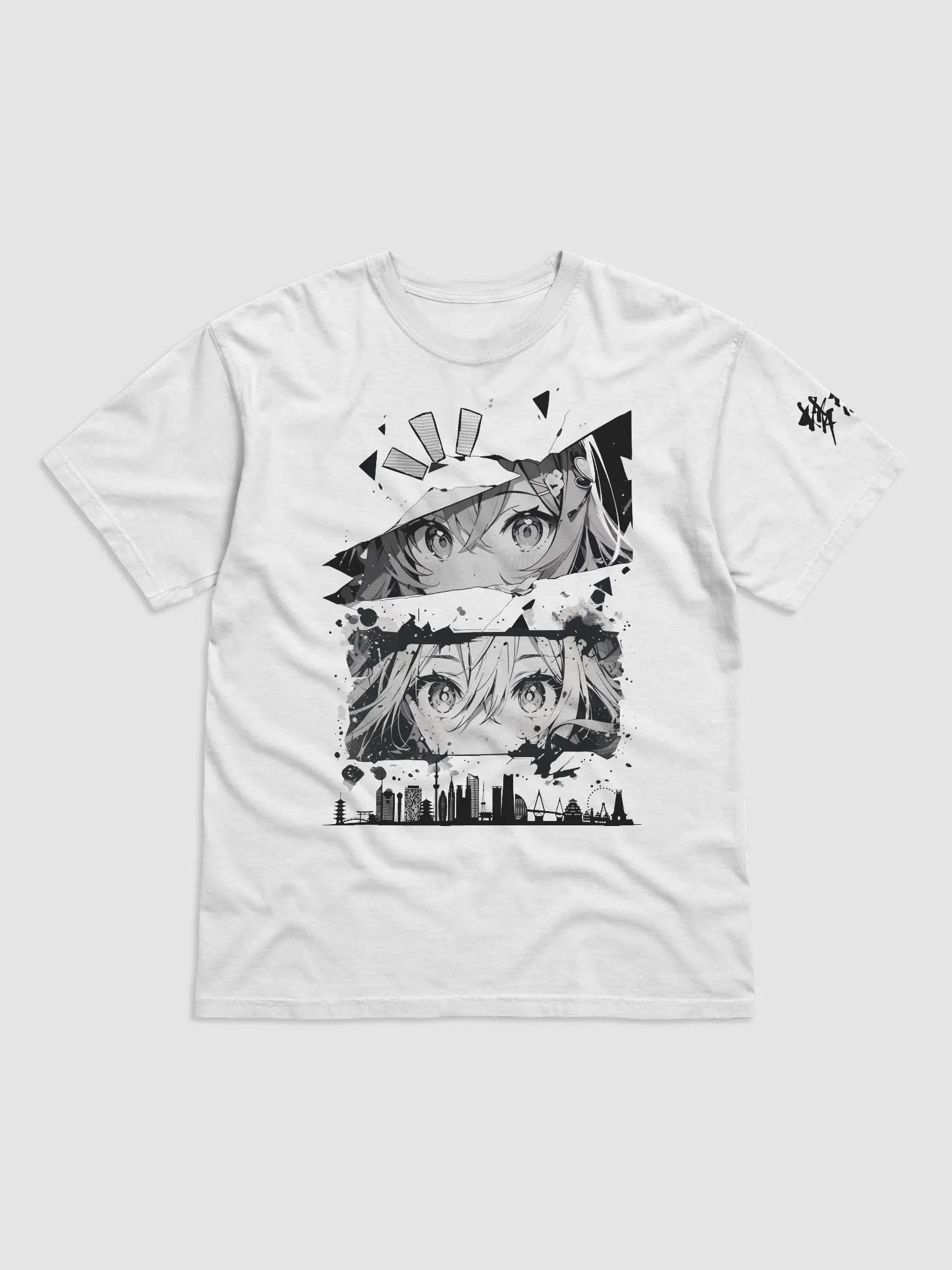 Anime Expressions Black & White T-Shirt product image (6)