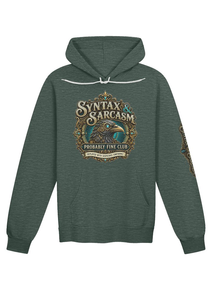 Syntax & Sarcasm Probably Fine Club Hoodie product image (21)
