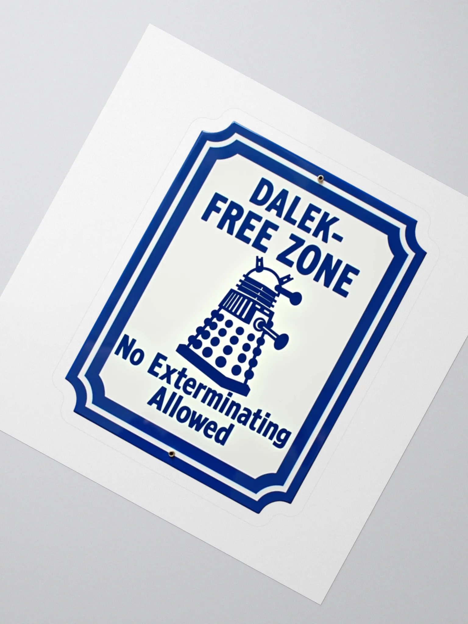 Dalek-Free Zone Sticker product image (2)