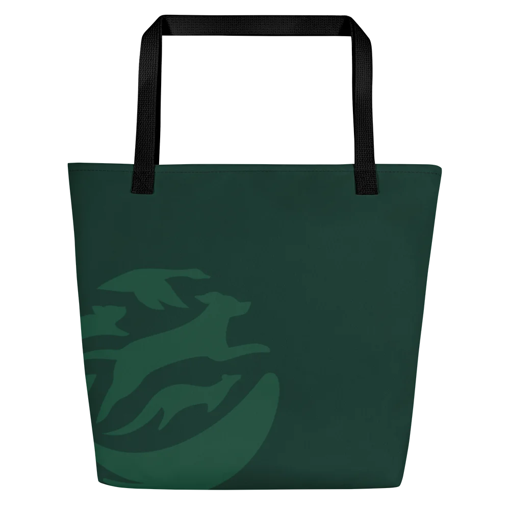 Supergraphic Logo - Tote bag with pocket- Green product image (1)