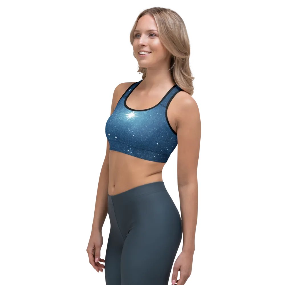 Starry Night Sky Customizable Sports Bra product image (9)