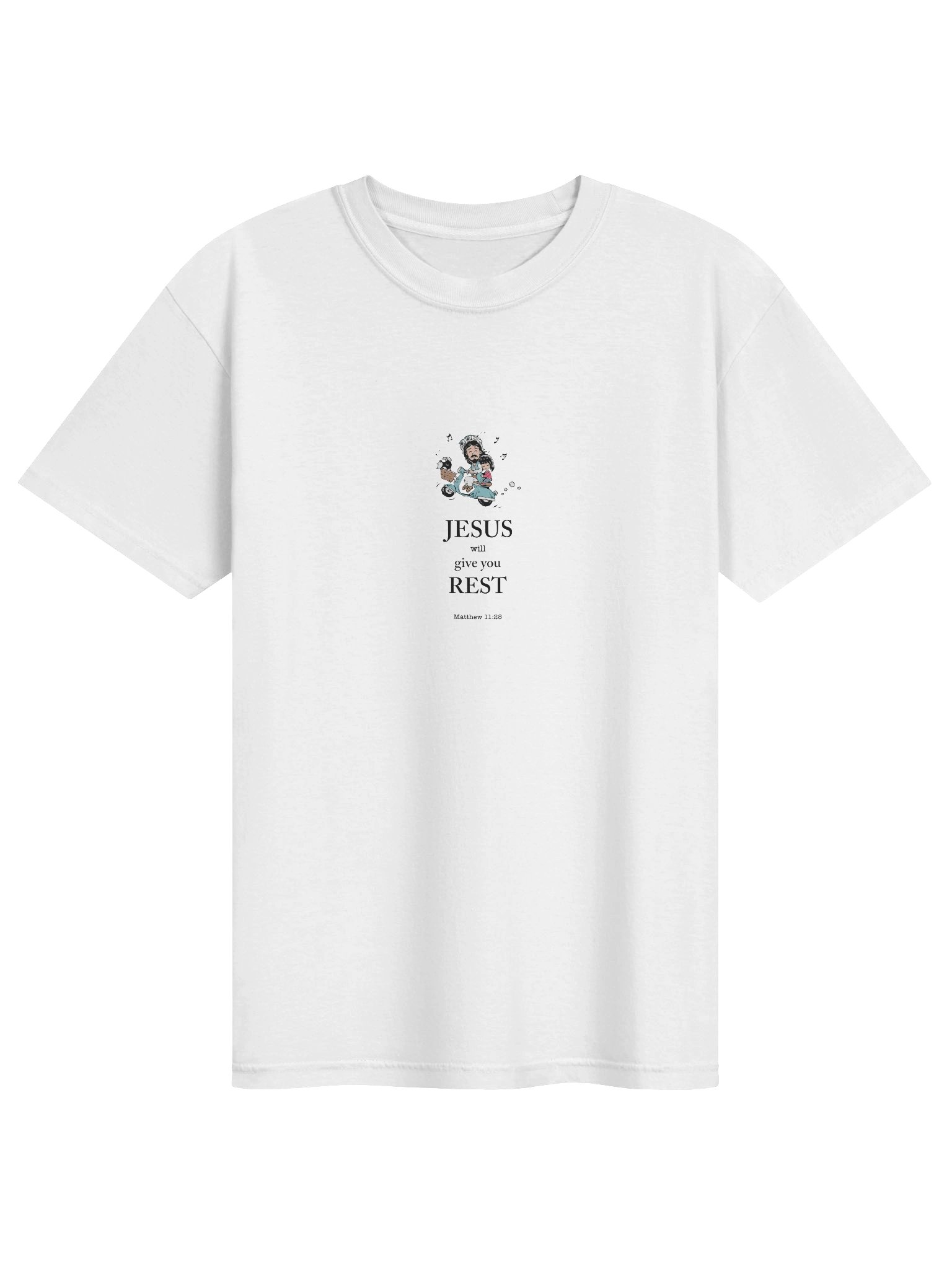 "Jesus will give you rest" t-shirt product image (1)