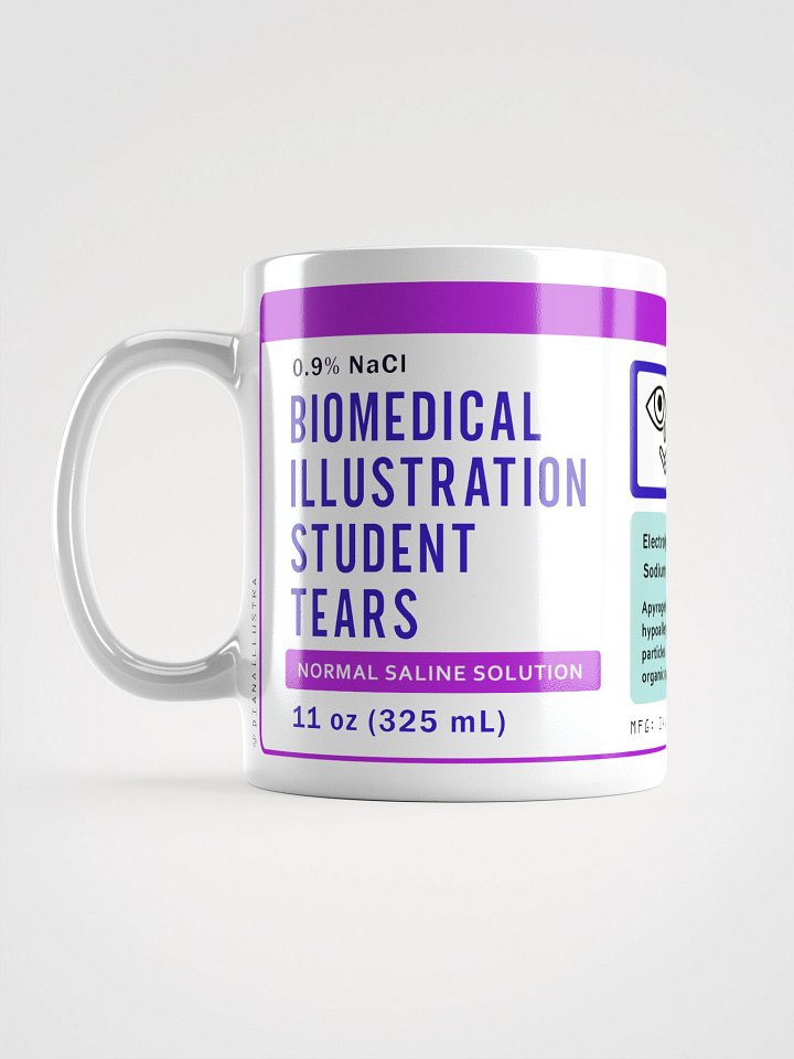 "Biomedical illustration student tears" Ceramic mug product image (1)
