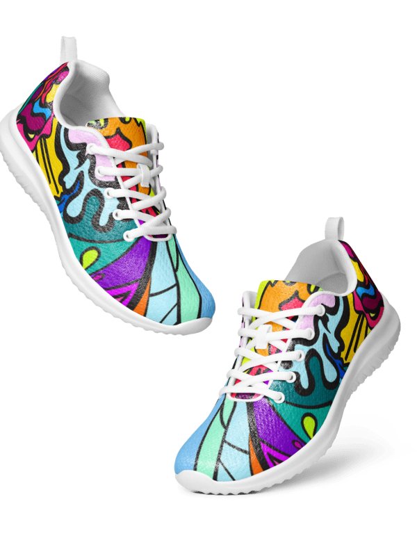 Energize Your Stride: Vibrant Women's Athletic Shoes - Wave at Sunset product image (9)