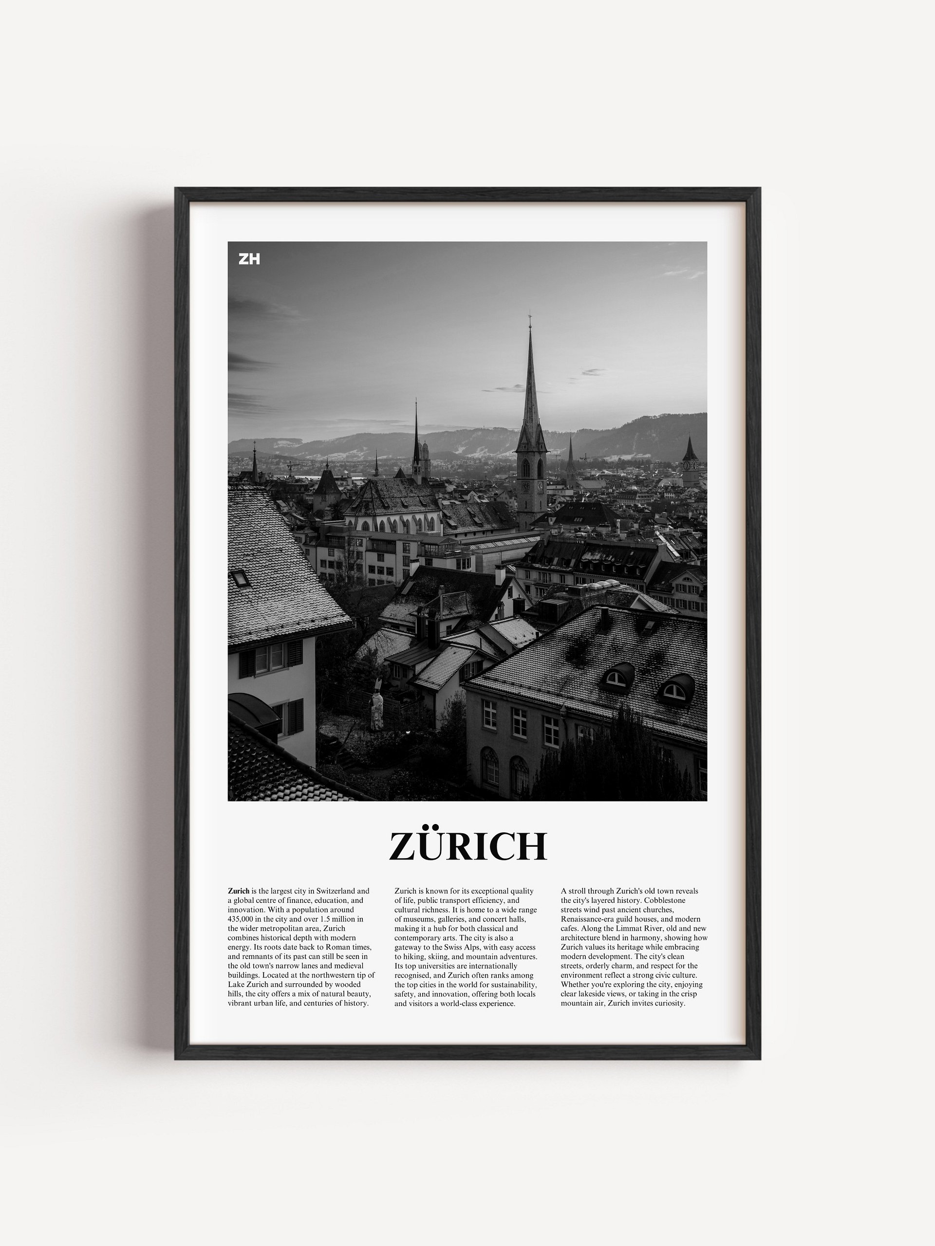 Zurich 03 Newspaper Poster product image (5)