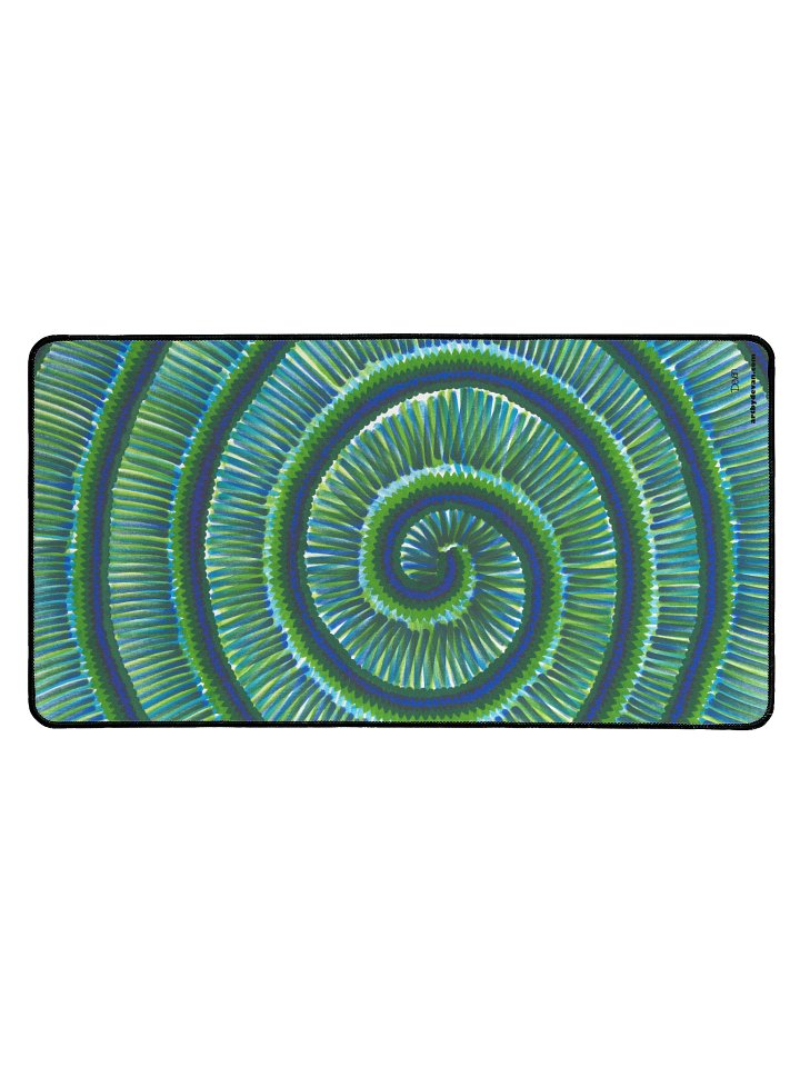 Green SWIRLS Desk Mat product image (1)