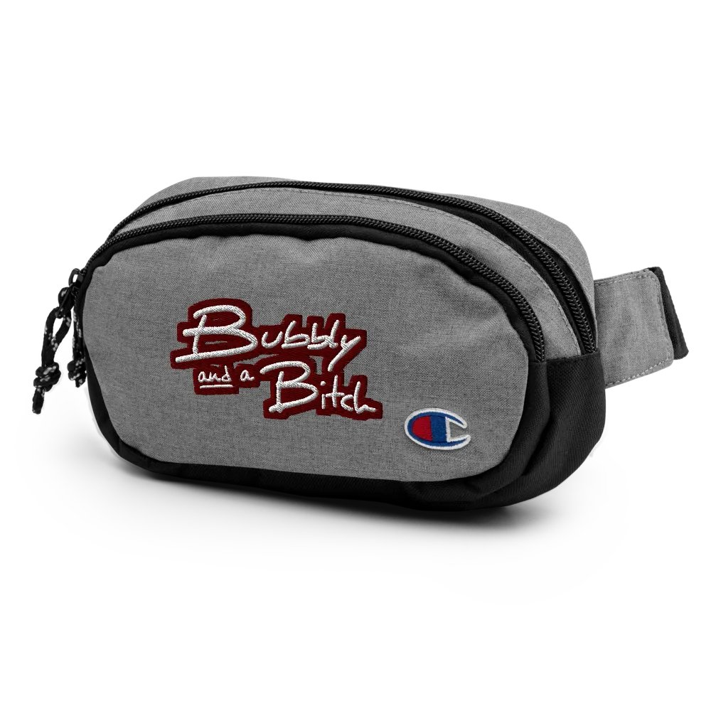 Bubbly and a B*tch (maroon bubble design 2) champion fanny pack product image (4)