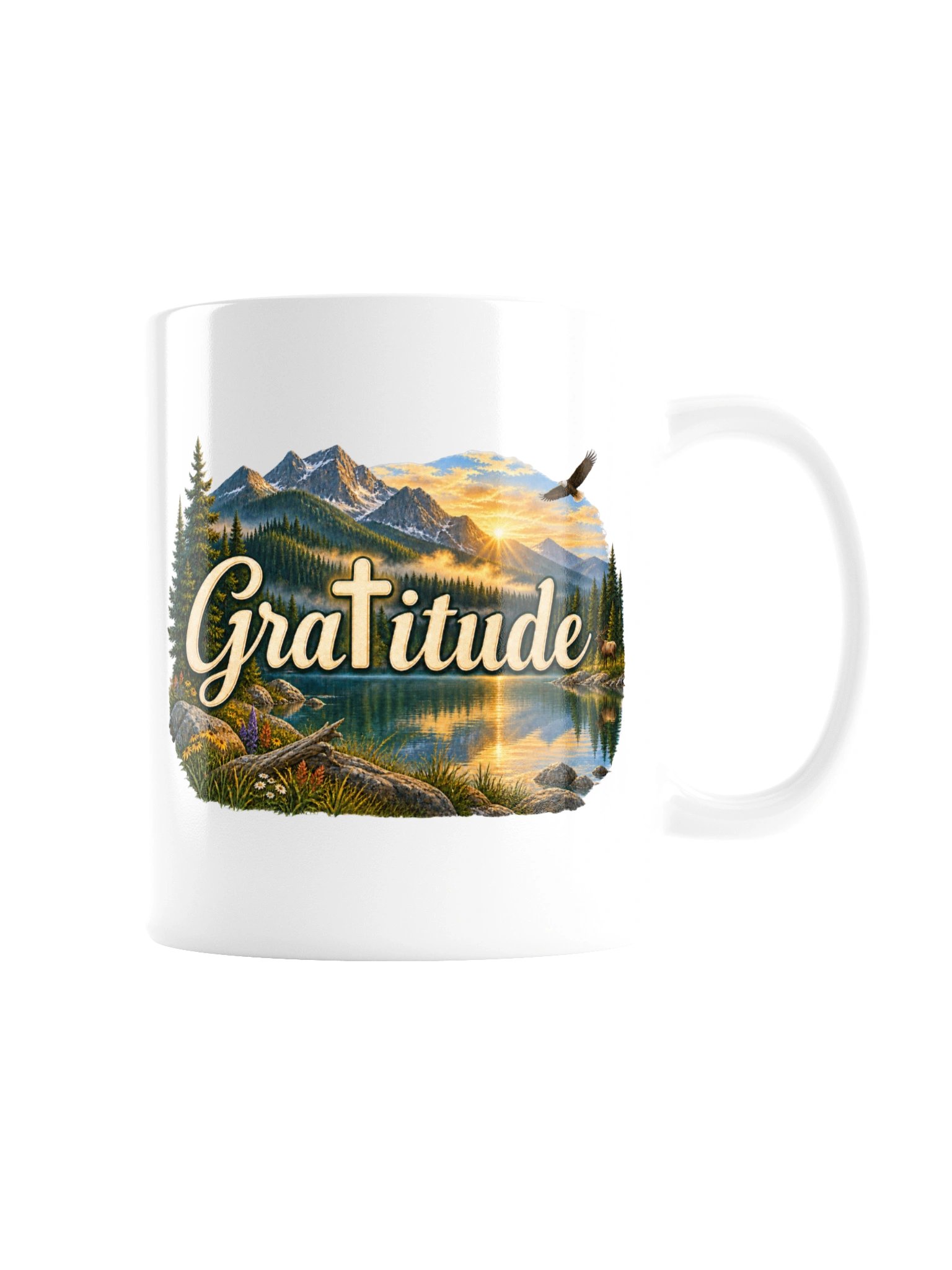 Christian Gratitude Mountain Mug product image (4)