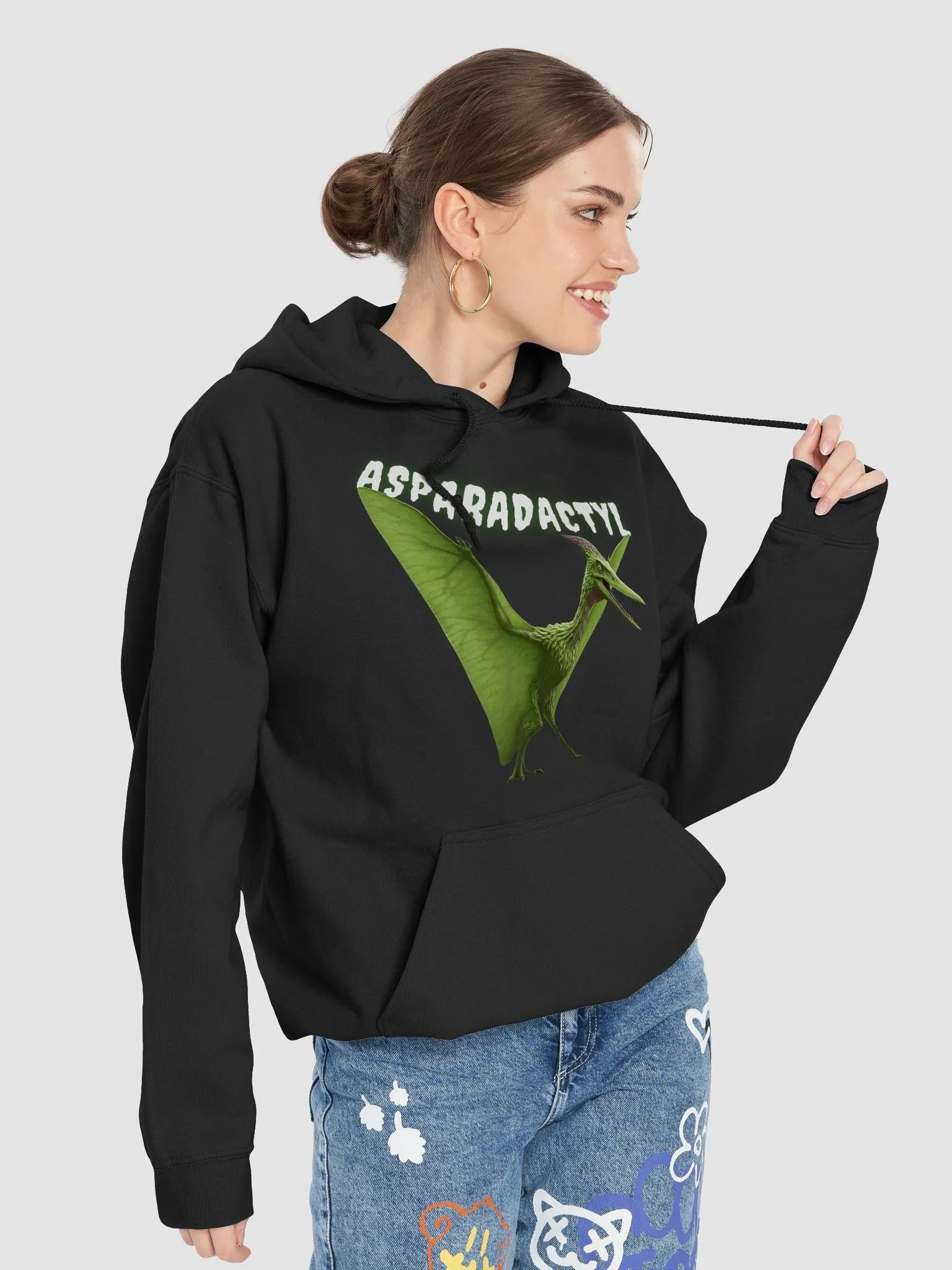 Asparadactyl - Asparagus Pterodactyl Dinosaur Hoodie product image (53)
