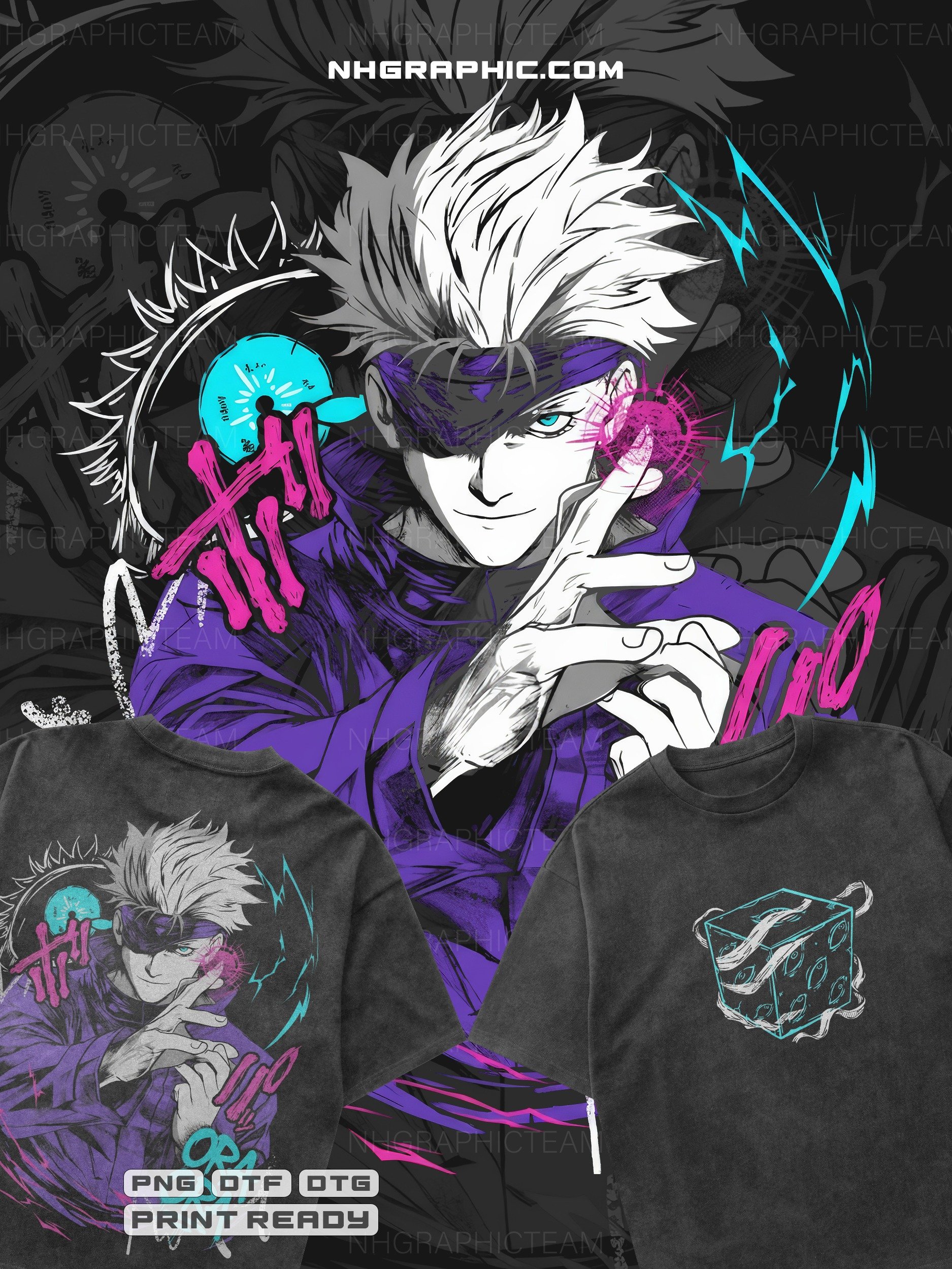 9-Piece 2026 Jujutsu Kaisen Front & Back PNGs product image (6)