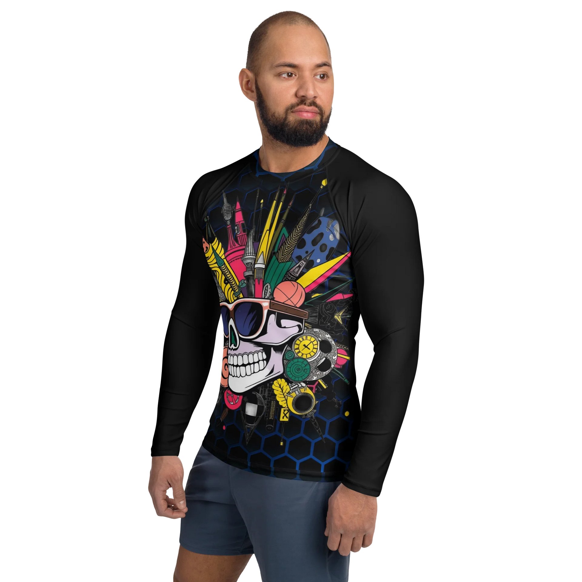 Spectra Skull Men's Rash Guard product image (3)