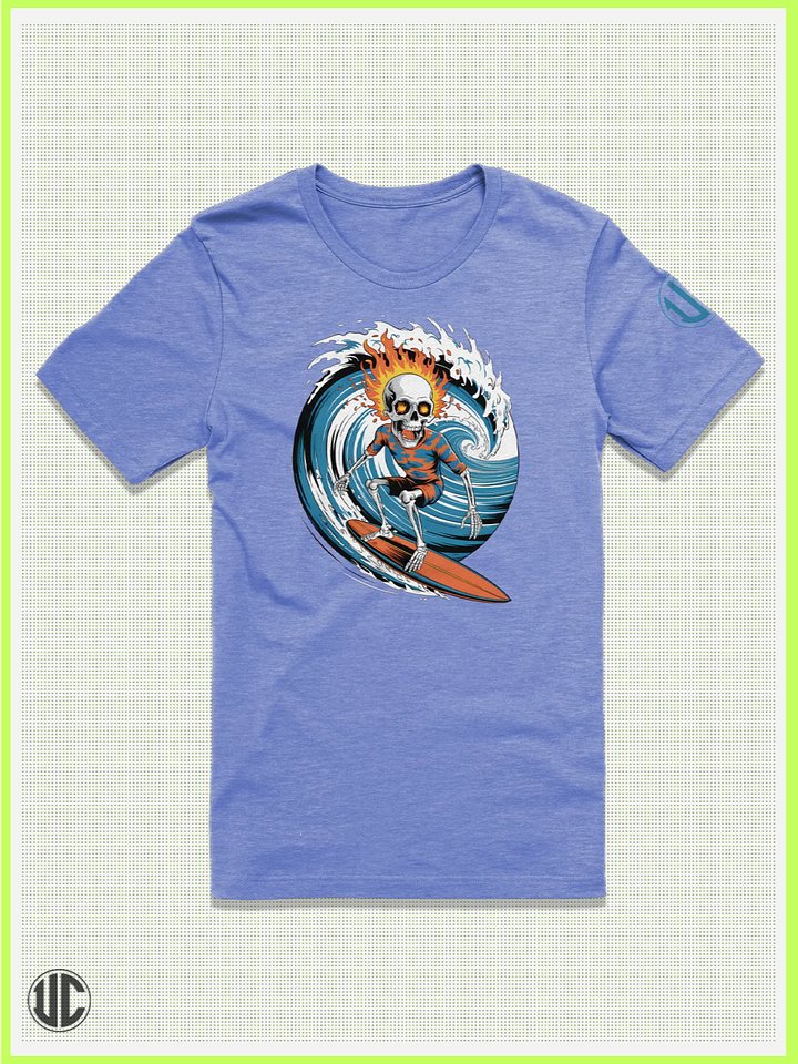 Firewave Skull Surfer – Graphic Surf T-Shirt product image (1)