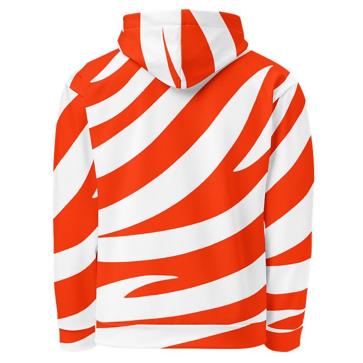 Tiger Print Graphic Hoodie – Orange White product image (2)