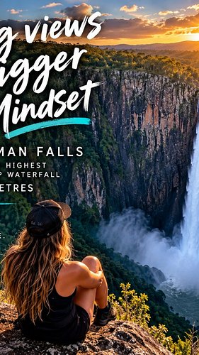 🌿💦 WALLAMAN FALLS, QUEENSLAND 🇦🇺

Standing before the incredible Wallaman Falls — Australia's highest permanent single-drop w...