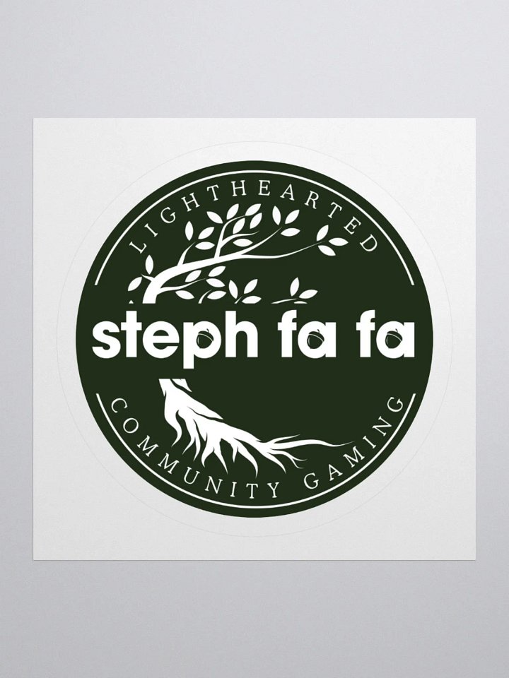 Steph fa fa Lighthearted Logo Kiss Cut Stickers product image (1)