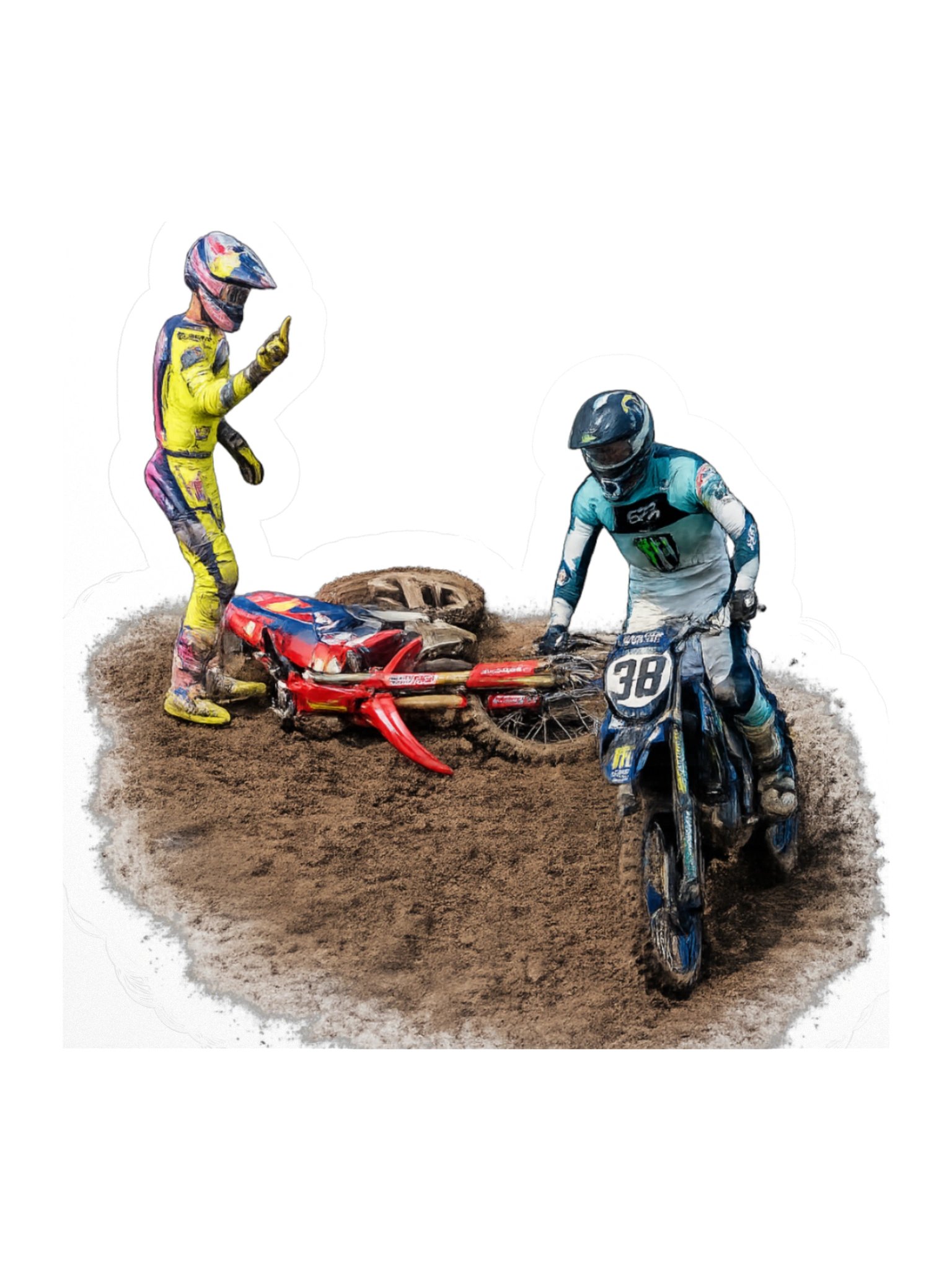 Jett Salute Sticker product image (2)