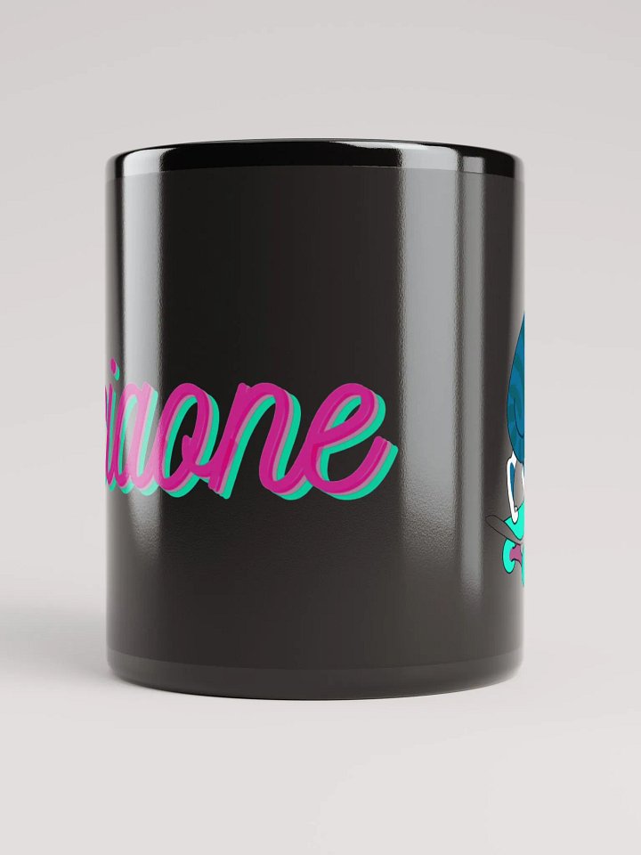 "Ciaone" Gatto Skater Tazza Laccata Nera product image (2)