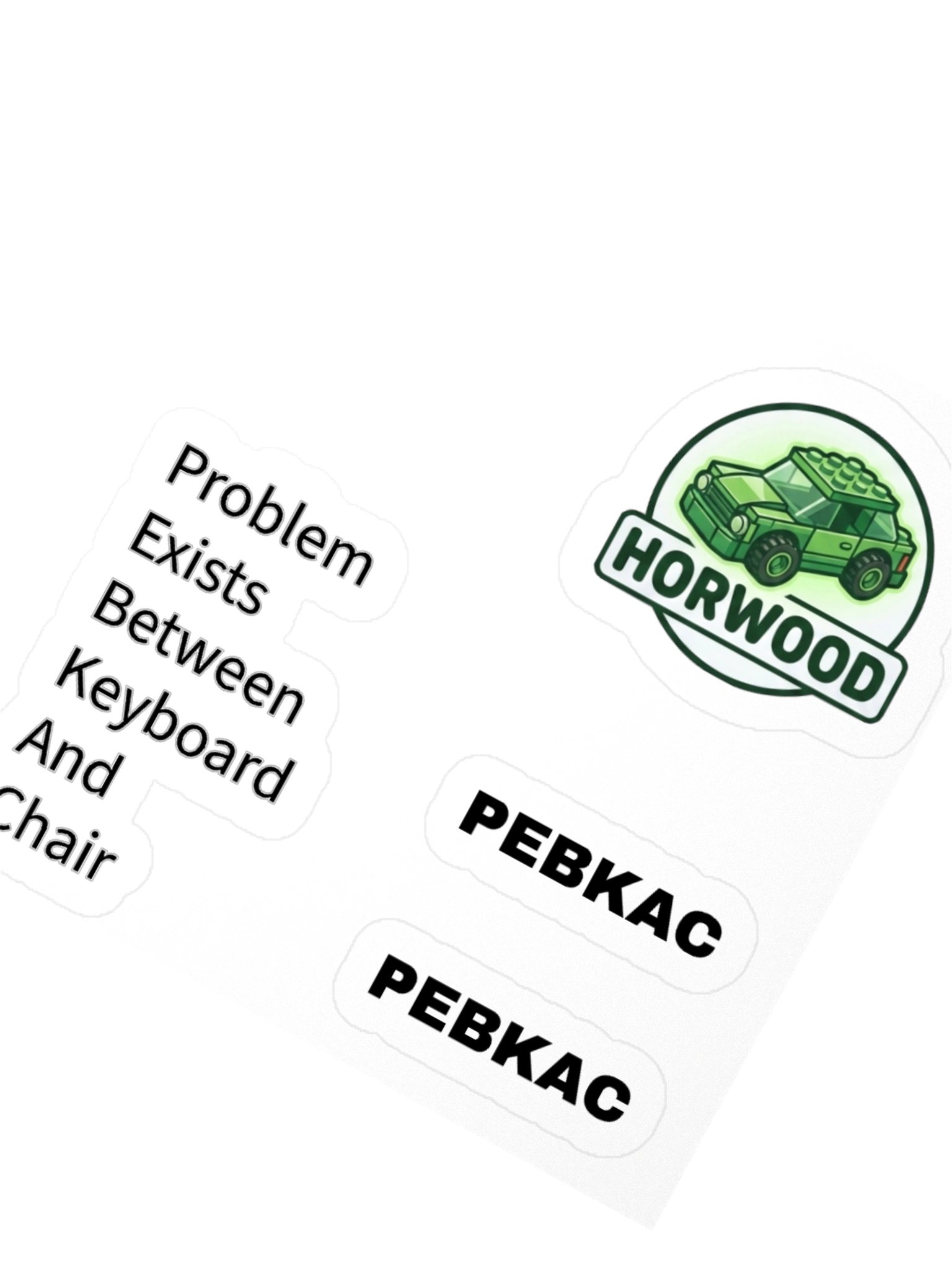 Horwood PEBKAC Stickers product image (2)