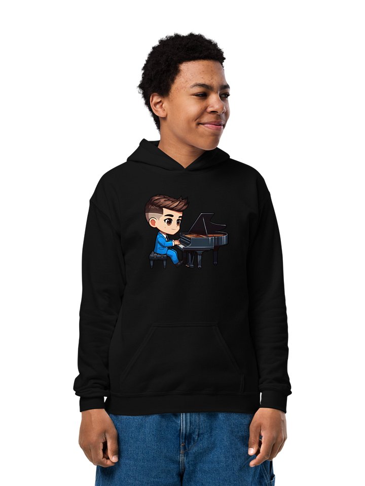 Kid Pianist Youth Hoodie product image (1)