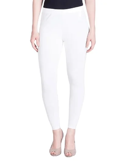 Ankle Length Legging – Light Weight & Stretchable – White product image (1)