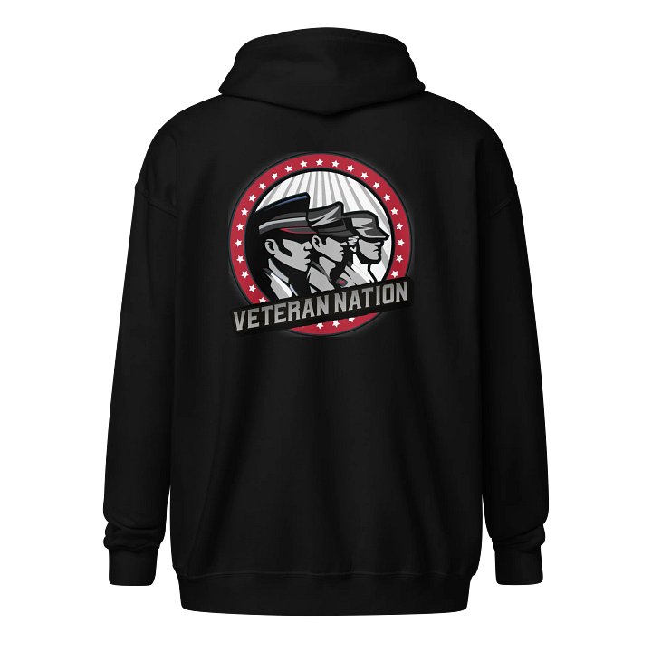 VN zip hoodie (Logo on back) product image (1)