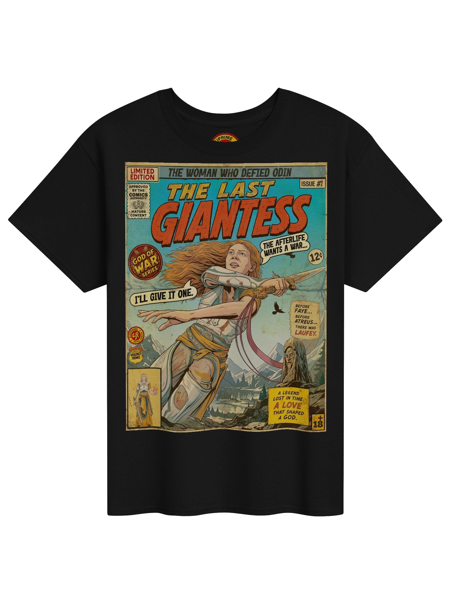 The Last Giantess Comic Art Gaming T-Shirt product image (1)