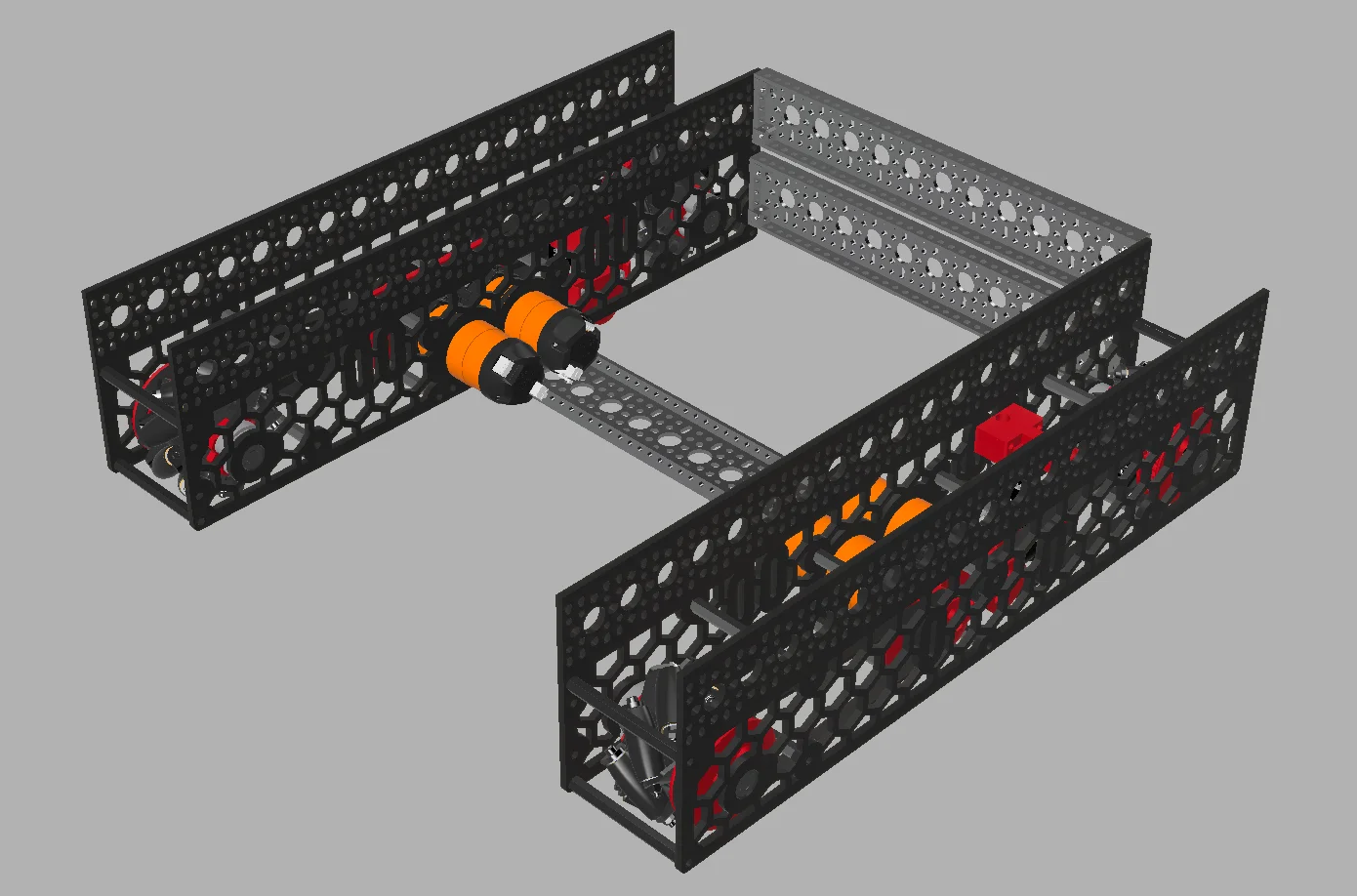 Parallel Plate Mecanum Drivetrain, 77mm (3") AndyMark BB Wheel Edition product image (4)
