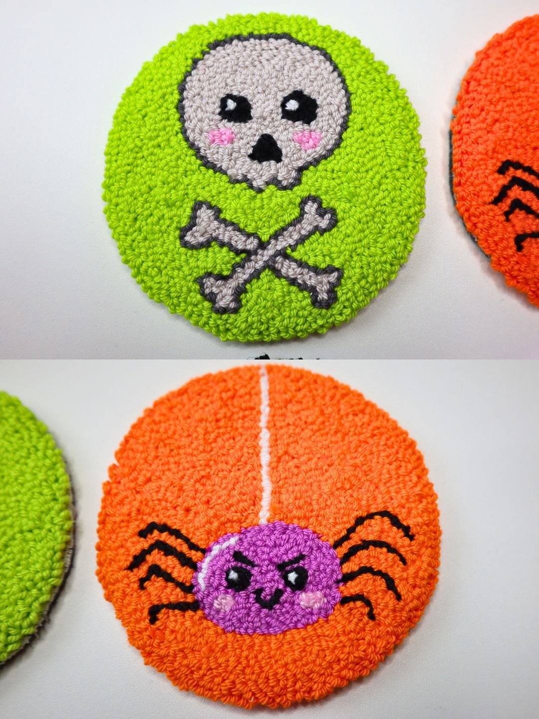 Spooky Halloween Punch Needle Coasters Pattern (Digital PDF Pattern) product image (3)