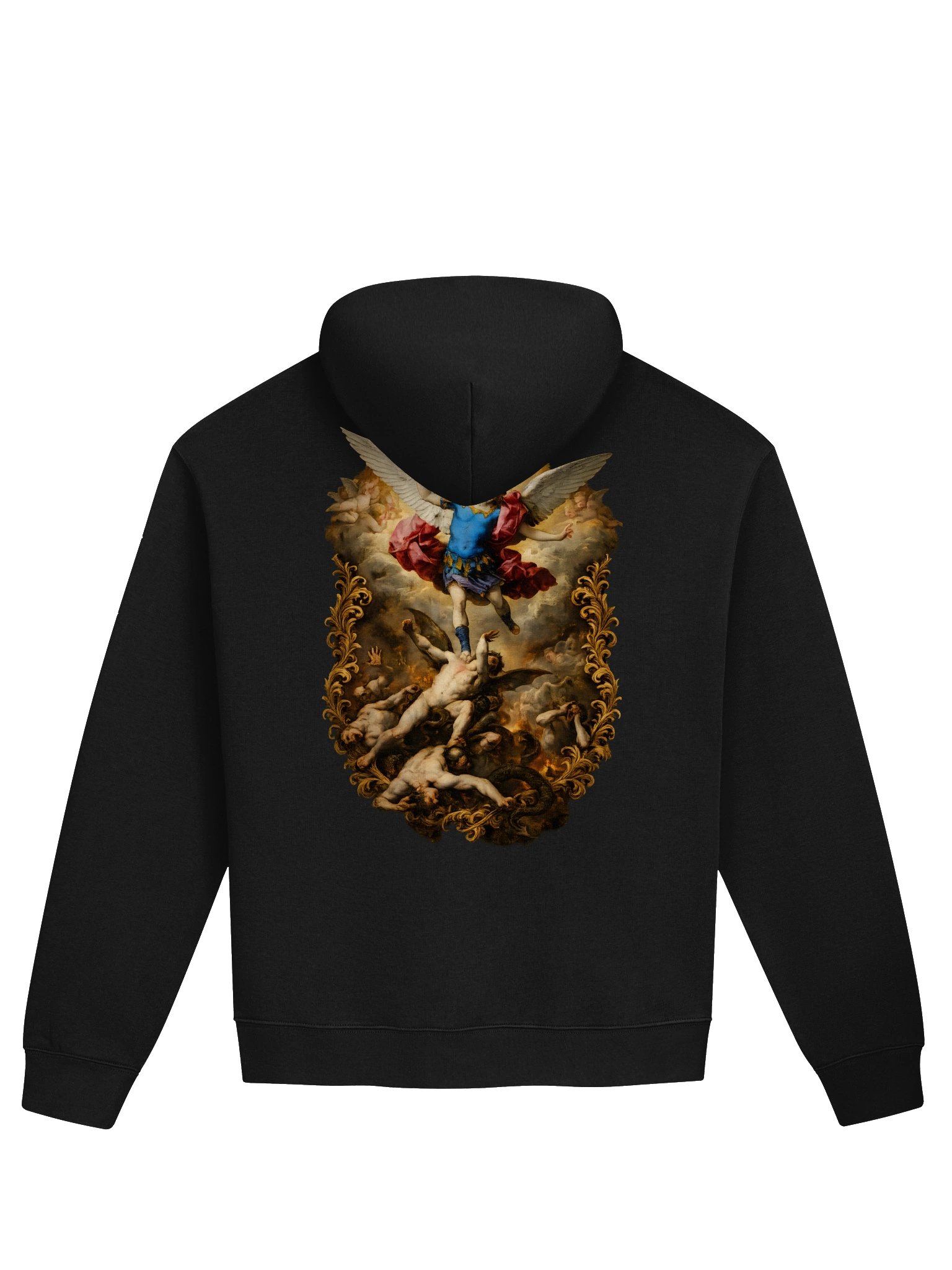 Baroque Guardian Angel Print - Angel Artwork Hoodie product image (1)