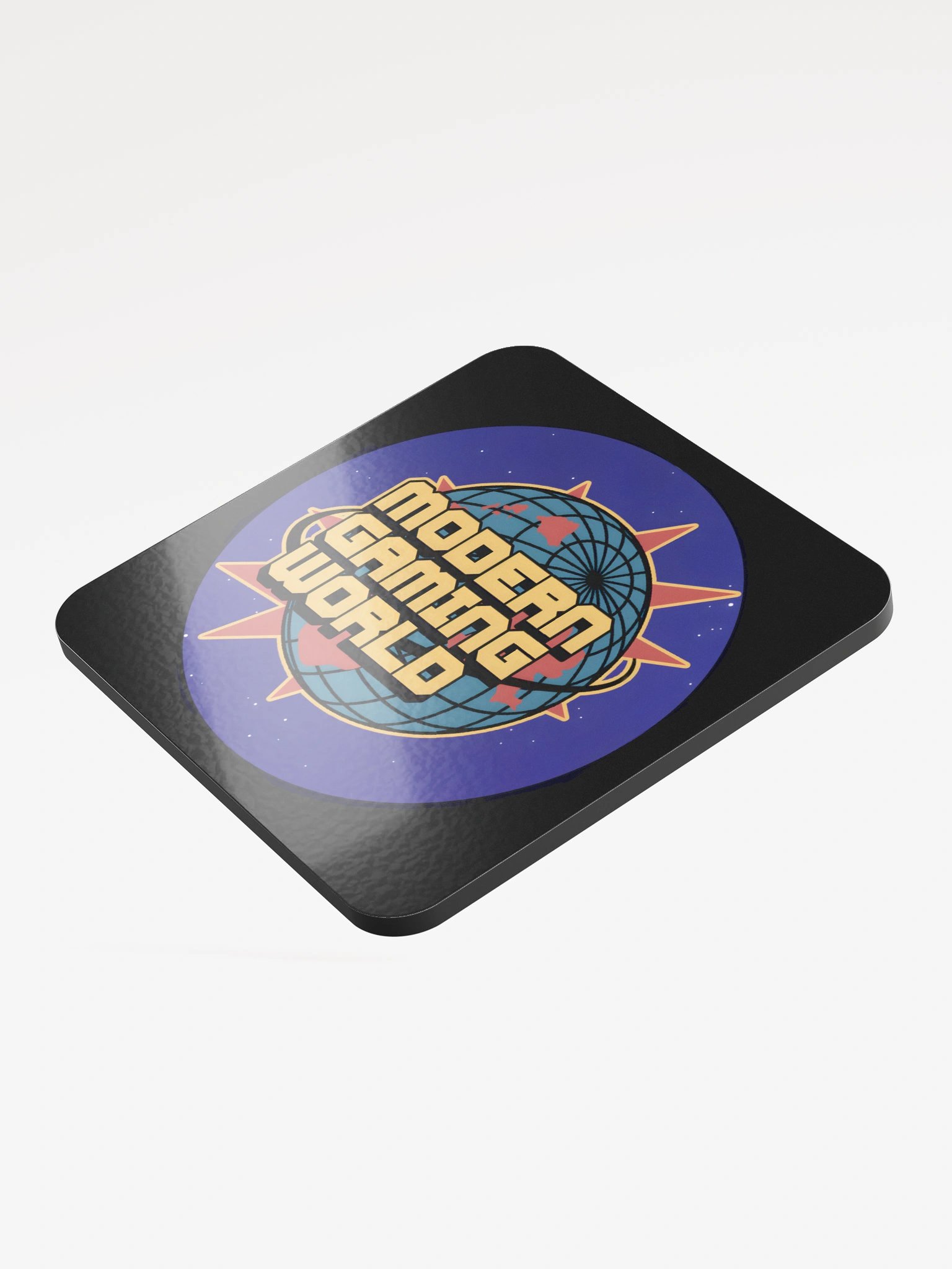 ModernGamingWorld Black Glossed Cork Coaster product image (3)