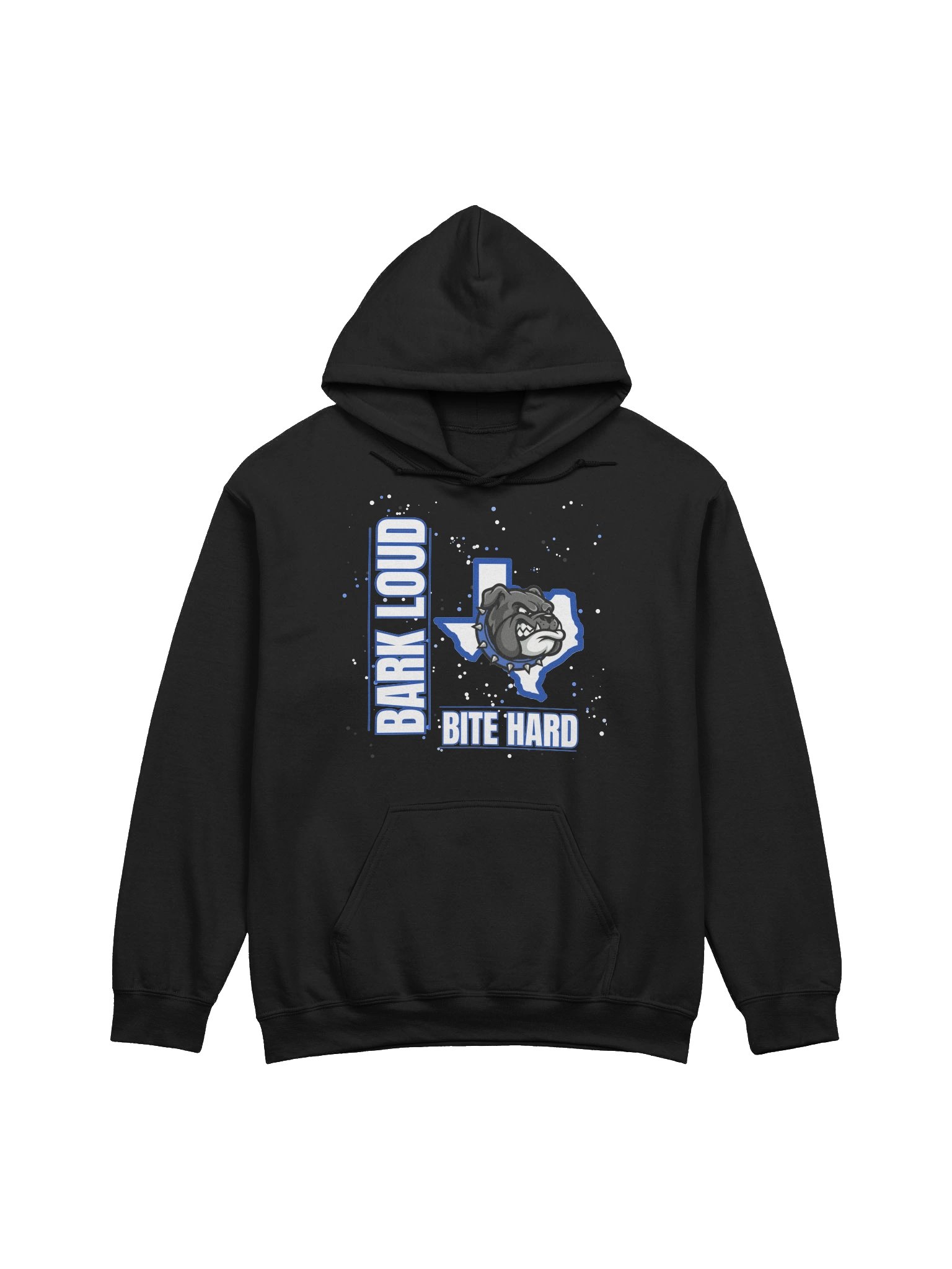 Bark Loud Spirit Hoodie - Blue on White product image (3)