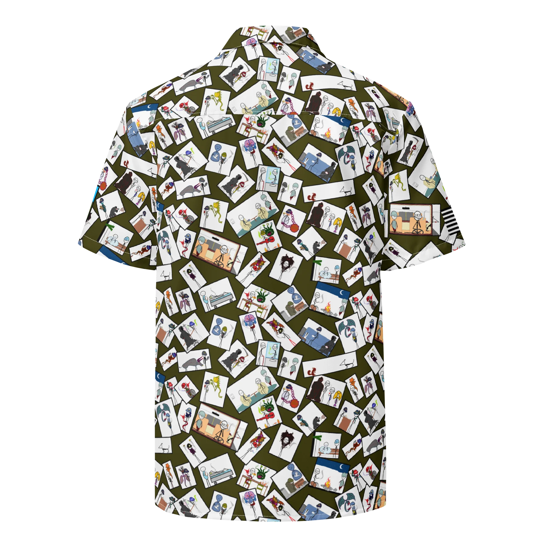 Sticks & Demons Hawaiian Shirt Grn product image (2)