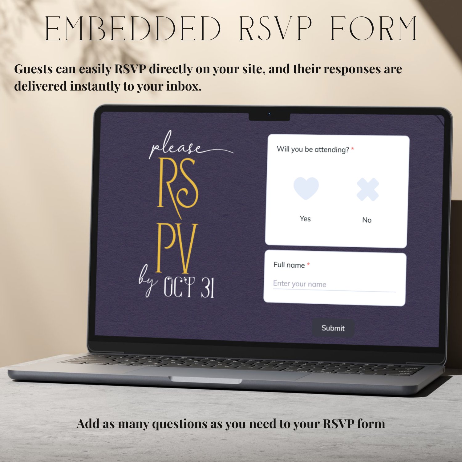 Vineyard Vows Wedding Website Template | Elegant Winery Theme | Editable Canva Template | Rustic Wine Wedding Website | RSVP Included product image (5)