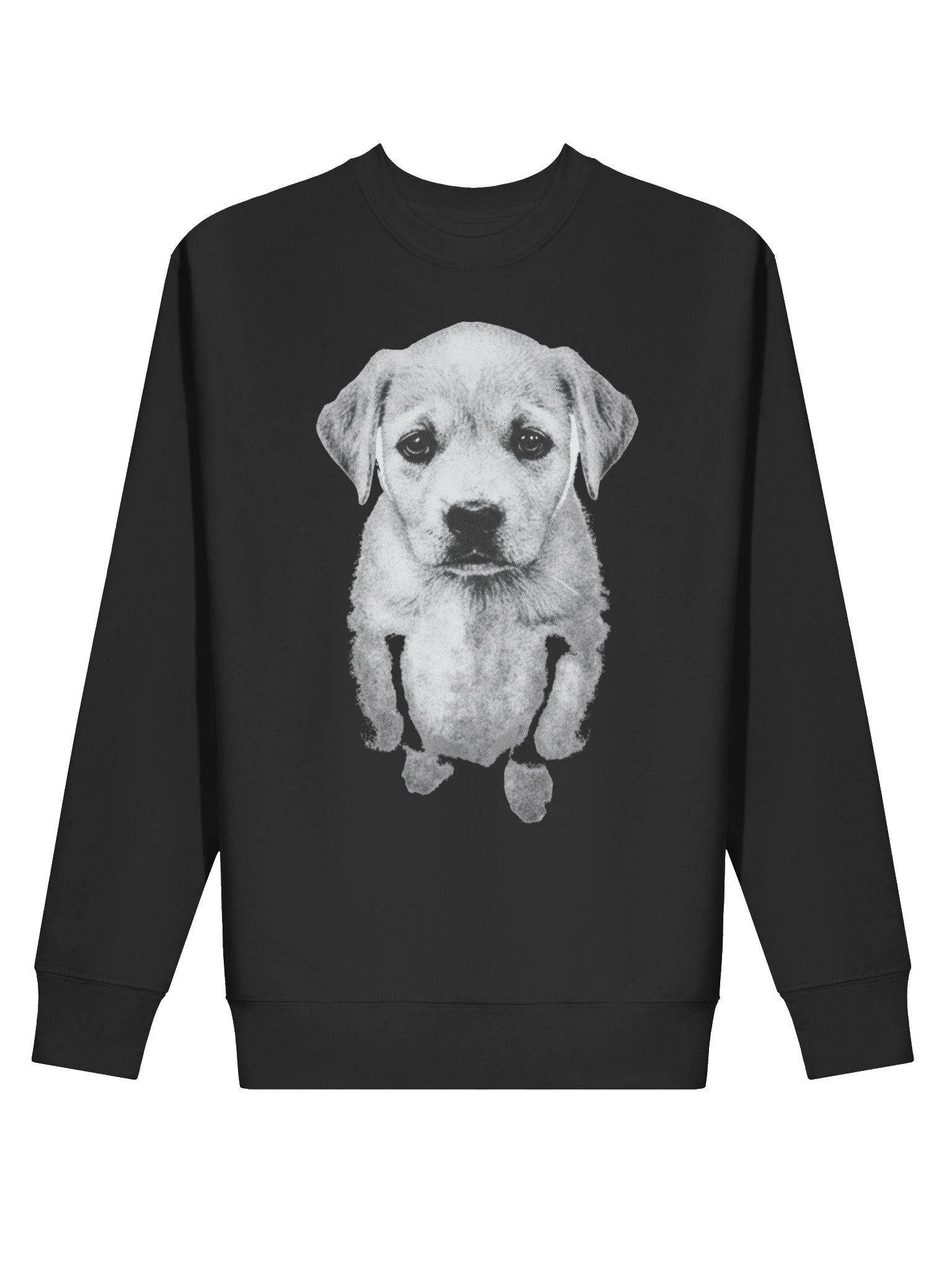 Vintage Puppy Portrait Sweatshirt – Cotton Heritage Premium Crewneck, Minimalist Dog Art Graphic Pullover product image (2)