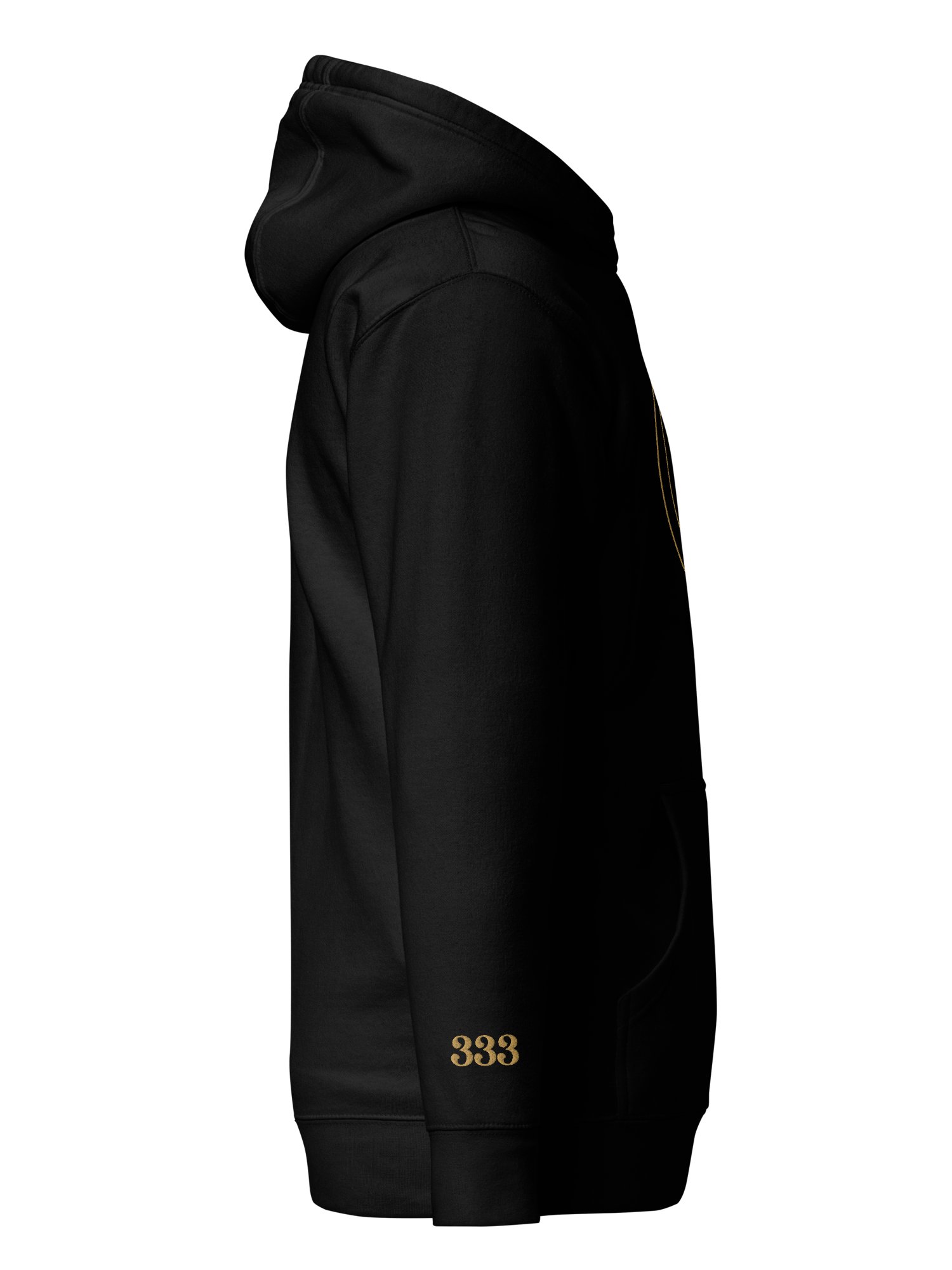 CIRCEMOON Divin Sacre Nombre 333 Hoodie, unisex, black product image (4)