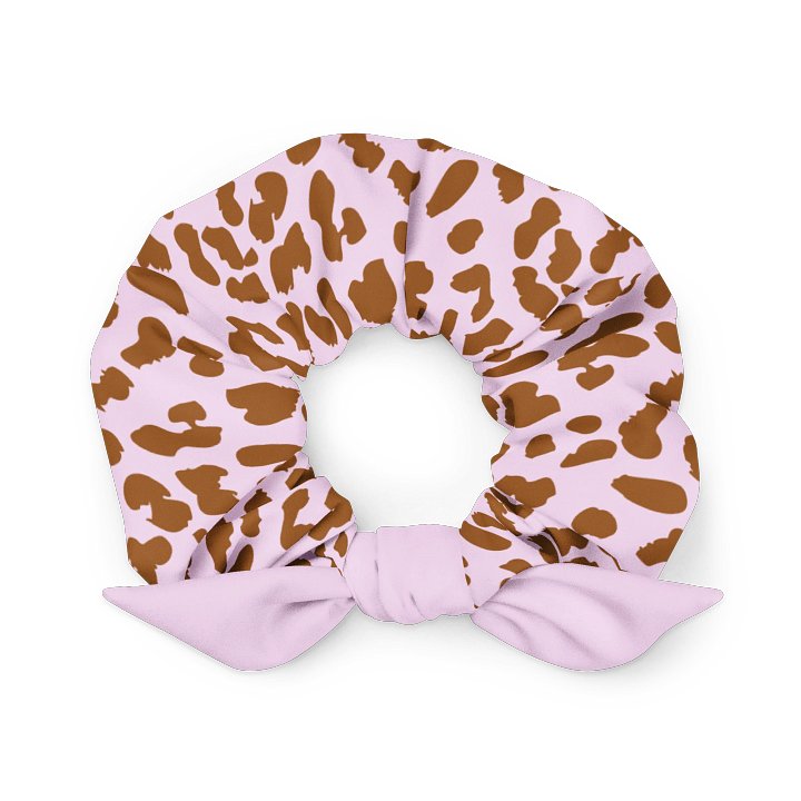 Wild Blush Leopard Print Scrunchie | Trendy Aesthetic Hair Accessory product image (1)