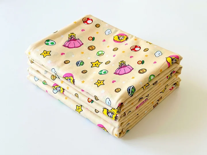 Yellow Pixel Princess Dreams DBP Fabric product image (1)