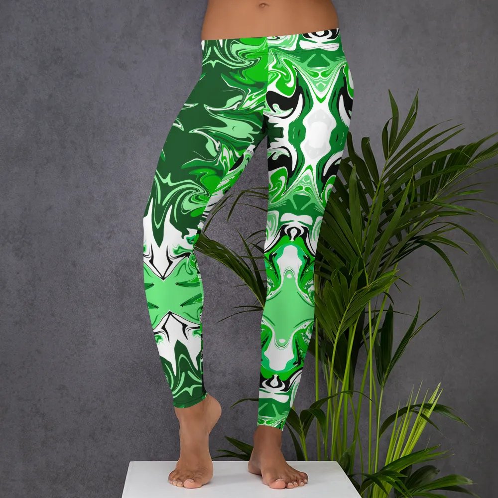 Green Swirl Leggings product image (7)