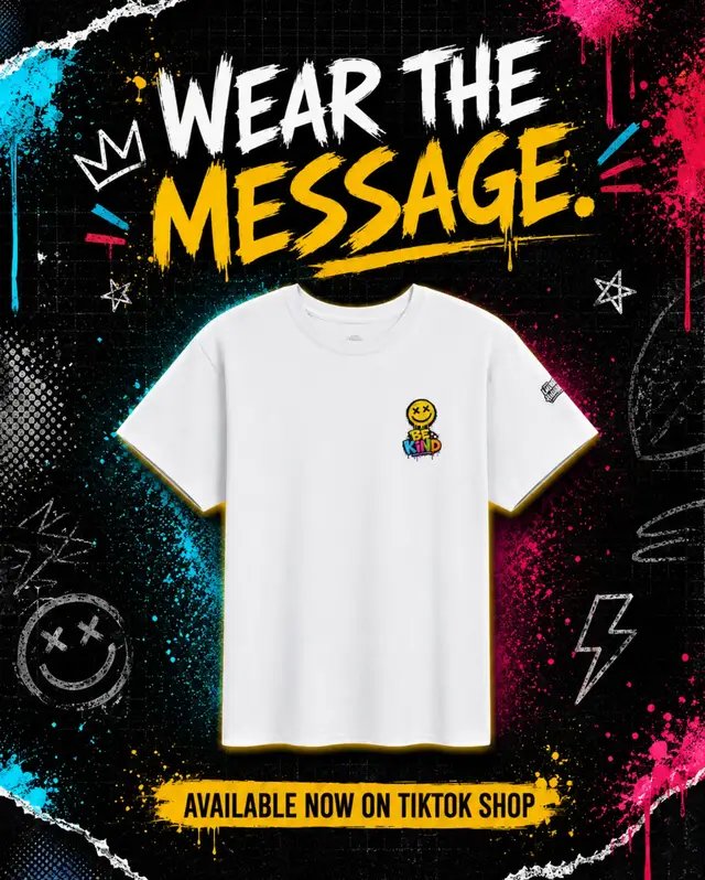 The BE KIND & SMILE Front + Sleeve Graphic T-Shirt in White keeps the look clean while making the message visible. Available now on TikTok Shop 👕✨ #BeKindAndSmile #BeKind #PositiveApparel #TheLazyHustle #TikTokShop