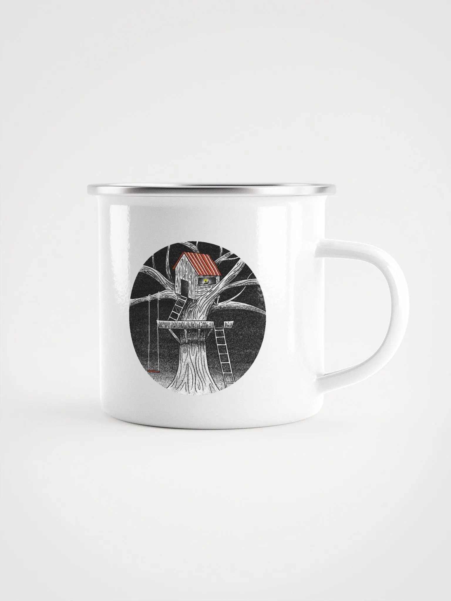 treehouse hideaway enamel mug product image (1)