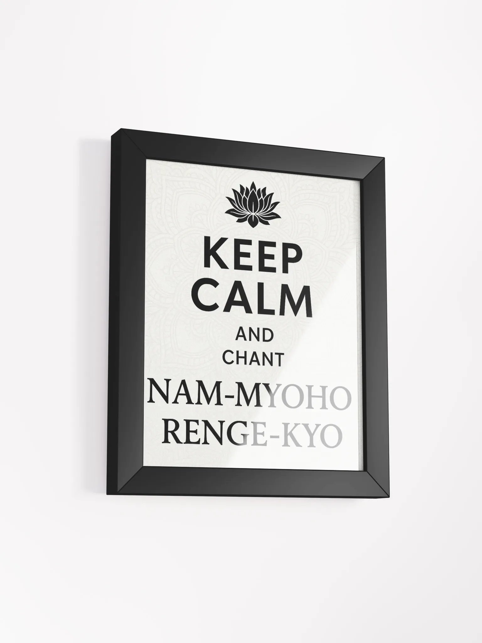Lotus Chant Framed Matte Poster product image (2)