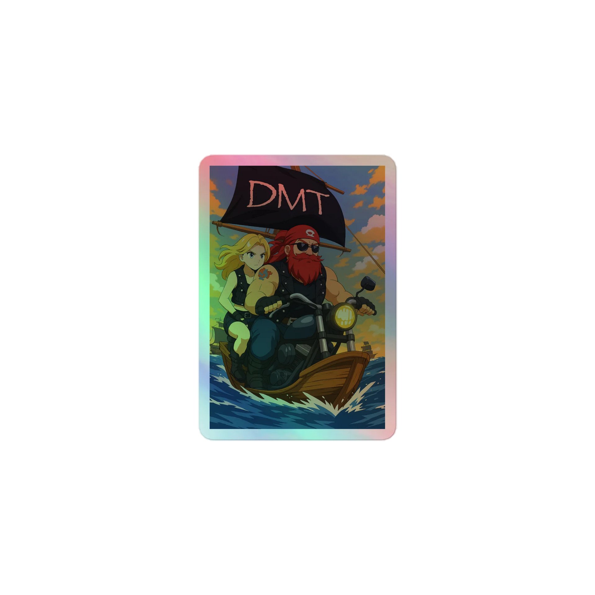 Holo Motorcycle Ride Sticker Set product image (1)