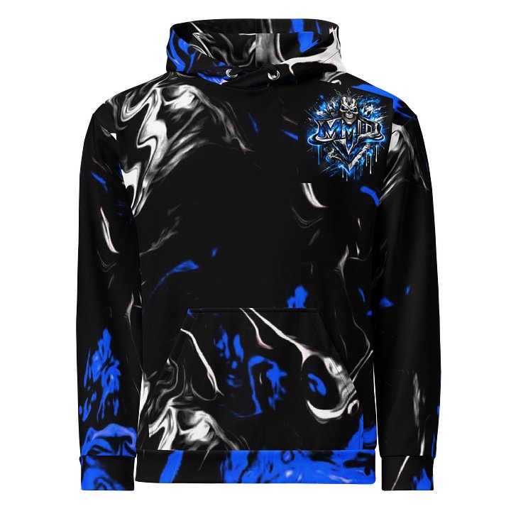 Blue Noir Marble Hoodie product image (1)