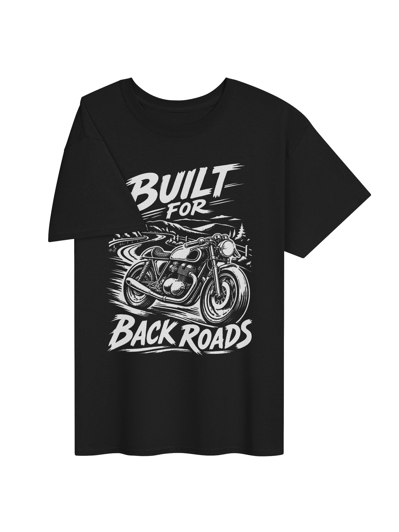 Built for Back Roads Vintage Cafe Racer T-Shirt product image (3)
