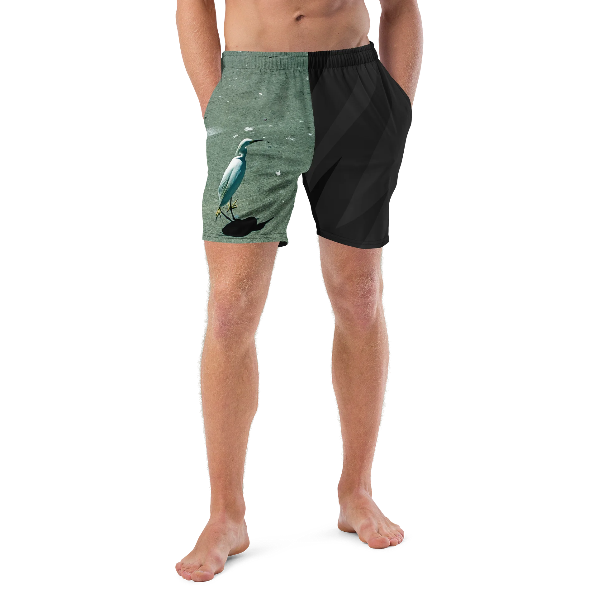 Snowy Egret Swim Trunks product image (4)