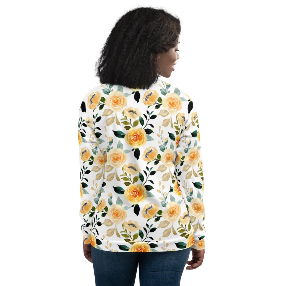 Yellow Rose Delight Bomber jacket product image (12)